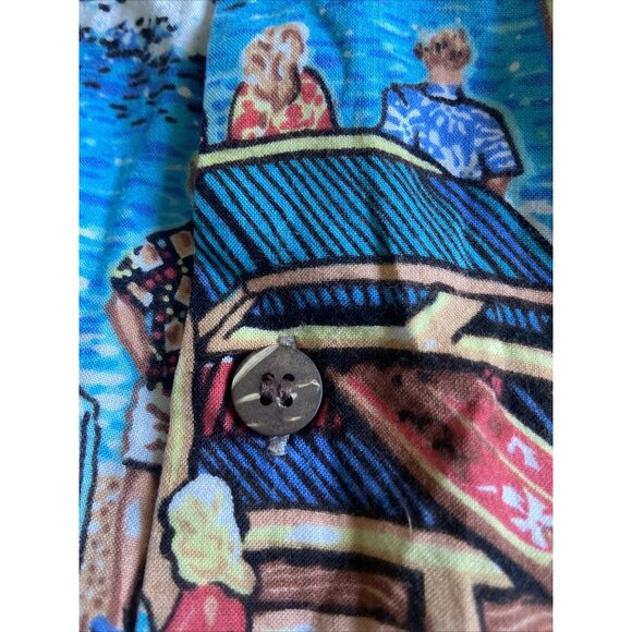 Aloha Joe Men M Hawaiian Shirt Surfing Retro Old School - Picture 4 of 8